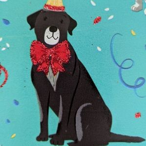 Labrador Retriever & buds birthday gift wrap